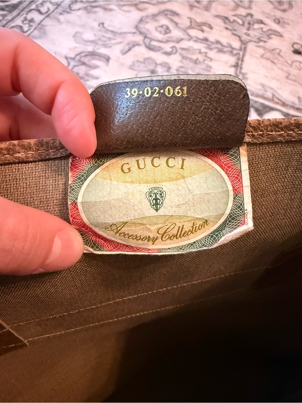 Vintage Gucci Brown Monogram Tote Bag - Picture 6 of 8